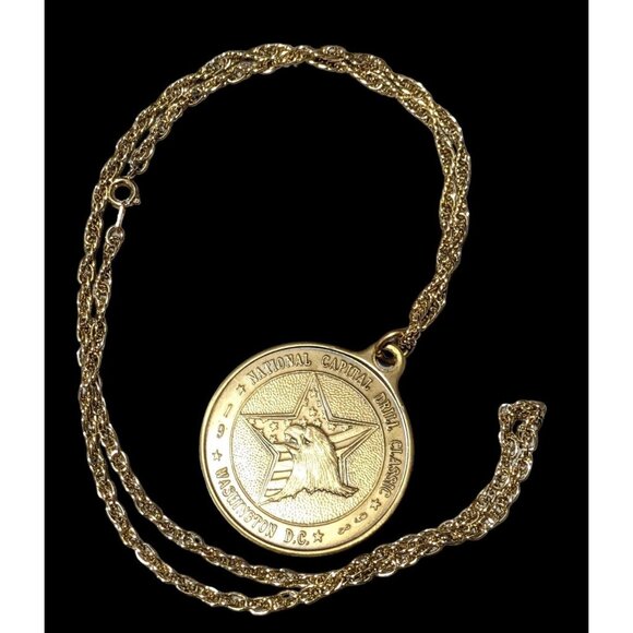 Jewelry - Vintage 1998 National Capital Drill Classic Medallion Necklace